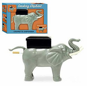 Smoking Elephant Ciggy Dispenser